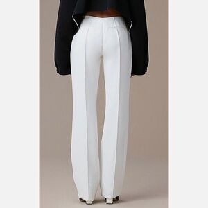 Diane Von Furstenberg Pleat Front Pants in Ivory